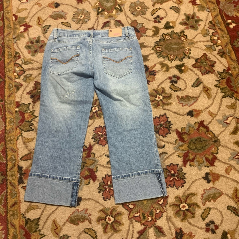 Bubblegum Jeans 7/8 peddle pusher style distressed